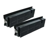 vhbw 2x Filtres à charbon actif compatible avec Bauknecht DBAH64AMX, DBAH65AMX hotte aspirante