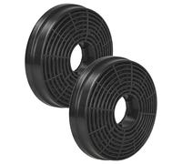 vhbw 2x Filtres à charbon actif compatible avec Bomann DU 652 IX, DU 650 G, CCE 19/2X, DU 773 IX, DU 7608, DU 652.1 IX hotte aspirante - 10,5 cm