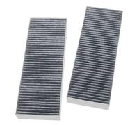 vhbw 2x Filtres à charbon actif compatible avec Bora séries BFIU, séries BHU, séries BIU table de cuisson avec hotte intégrée - 34 x 12,2 x 4,25 cm