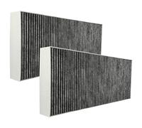 vhbw 2x Filtres à charbon actif compatible avec Bosch DFL064A50, DBB96AF50/01, DBB96AF50, DBB66AF50/01, DBB66AF50 hotte aspirante - 46 x 19,1 x 5 cm