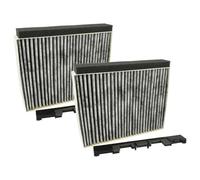 vhbw 2x Filtres à charbon actif compatible avec Bosch DWA06D650/02, DWA067A50/02, DWA09E650/03, DIA09T850/04 hotte aspirante + cadre de support