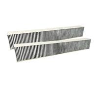 vhbw 2x Filtres à charbon actif compatible avec Bosch PVS895F25E/07, PVS851F21E/07, PVS851F21E/01, PKM845F11E hotte aspirante