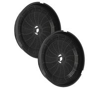 vhbw 2x Filtres à charbon actif compatible avec CDA Caple CGE10/2BL, CCA7SS, CCA7SI, CCA7, CCA5WH, CGE10S, CGE10BL, CGE10/2SS hotte aspirante