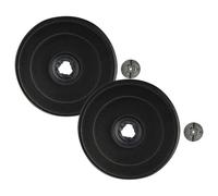 vhbw 2x Filtres à charbon actif compatible avec Constructa De Dietrich, HB1655E1, CZ5101X0/01 hotte aspirante - 2,3 cm