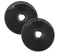 vhbw 2x Filtres à charbon actif compatible avec Electrolux LFV719TK, LFV619W, LFV619Y, LFV619K, LFV619R, LFV616Y hotte aspirante