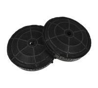 vhbw 2x Filtres à charbon actif compatible avec Elica 70CC, 68015215A, 61613902/1, 35CC ISLAND EVOQUE, 61615253/1 hotte aspirante - 17,2 cm