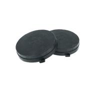 vhbw 2x Filtres à charbon actif compatible avec Falmec FLIPPER 1410, 1420, 1210, 1220, 1480 NOIR, 1440, 1480 hotte aspirante - 16,8 cm