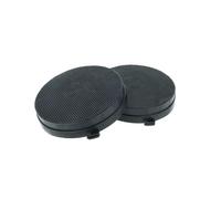 vhbw 2x Filtres à charbon actif compatible avec Falmec QUASAR, TOP, 1421 NOIR, EVO 80 P.E.CAP hotte aspirante - 16,8 cm