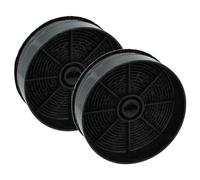 vhbw 2x Filtres à charbon actif compatible avec Faure FHG5222X, FHP60350SA hotte aspirante - 12,4 cm