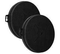 vhbw 2x Filtres à charbon actif compatible avec Hanseatic 265797 - SY-103F-E2-C7-900, 363934 - SY-3288B8-E1-C-900, 397222 hotte aspirante - 21 cm
