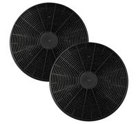 vhbw 2x Filtres à charbon actif compatible avec Klarstein 10030274, 10030275, 10030276, 10030277, 10030300, 10030938 hotte aspirante - 17,5 cm