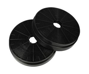 vhbw 2x Filtres à charbon actif compatible avec Klarstein Full House | Gloria, Helena, Helena 60, Helena 90, Isabella, Mirage 60 hotte aspirante - 17,5 cm