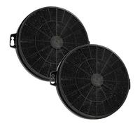 vhbw 2x Filtres à charbon actif compatible avec KRONA Steel Rut Inox 3P-S, Sandy, Angelica hotte aspirante - 20,7 cm