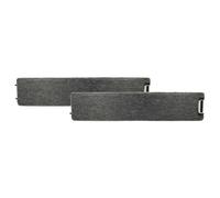 vhbw 2x Filtres à charbon actif compatible avec Miele DA 262 I, DA 263 I, DA 265, DA 265-2, DA 266 i, DA 272 i hotte aspirante - 50 x 10,4 x 3 cm