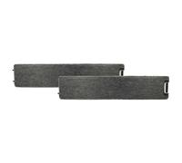 vhbw 2x Filtres à charbon actif compatible avec Miele DA 292 i hotte aspirante - 50 x 10,4 x 3 cm