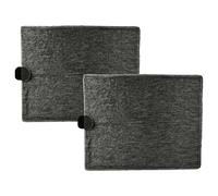vhbw 2x Filtres à charbon actif compatible avec Miele DA 5996 W, DA 7198 W, DA 5980 W, DA 5986 W, DA 5990 W hotte aspirante - 26 x 21,3 x 1,9 cm