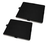 vhbw 2x Filtres à charbon actif compatible avec Miele DA 6526 D EXT, DA 6526 W, DA 6526 W EXT, DA 6590 D U hotte de cuisine - 29 x 24,5 x 2 cm