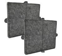 vhbw 2x Filtres à charbon actif compatible avec Miele DA 6596 D EXT, LUMEN INOX, MF, ICE, LUMEN, FIFIRE, DKF, ECO, DA 6596 W, DA EXT hotte aspirante