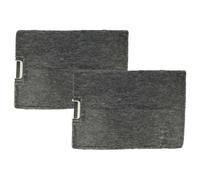 vhbw 2x Filtres à charbon actif compatible avec Neff D8930 STAINLESS-STEEL D8930N0GB hotte aspirante - 30 x 21,5 x 3 cm