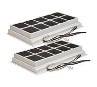 vhbw 2x Filtres à charbon actif compatible avec Neff Z5110X000, Z5110X0, LX4GE00, LX4EE00, D1130G0GB02 hotte aspirante - 49,5 x 29,5 x 6,2 cm