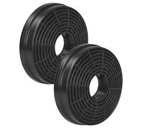 vhbw 2x Filtres à charbon actif compatible avec PKM UBH6002T, KHU-60EB, UBH 6002-2 H hotte aspirante - 10,5 cm