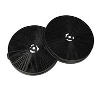 vhbw 2x Filtres à charbon actif compatible avec Respekta CH 88090 S A + hotte aspirante - 17,5 cm