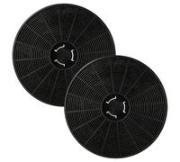 vhbw 2x Filtres à charbon actif compatible avec Respekta CH66060BSGA, CH58060SA+, CH58060WA+, CH58090SA+, CH58090WA+ hotte aspirante - 16 cm