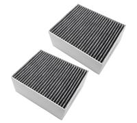 vhbw 2x Filtres à charbon actif compatible avec Siemens LC67BD532T/03, LC67BE532/01, LC67BE532/02 hotte de cuisine - 22,7 x 18,9 x 10 cm