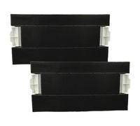 vhbw 2x Filtres à charbon actif compatible avec Siemens LI44630, LI46730, LI44631, LI44630/04 hotte aspirante - 39,8 x 19,6/17,4 x 2,9 cm