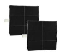 vhbw 2x Filtres à charbon actif compatible avec Siemens LZ51800, LZ51850, LZ51851 hotte aspirante - 22,2 x 22,2 x 2,4 cm