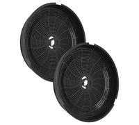 vhbw 2x Filtres à charbon actif compatible avec Smeg KSED95NEE, KSED95AE, KT100BLE VICTORIA, KT100BLE, KSVV90NX, KSVV90NRA, KSED95XE hotte aspirante