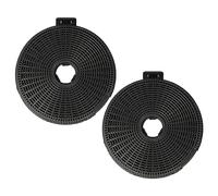 vhbw 2x Filtres à charbon actif compatible avec Teka DB 90, DBB 60 SS, DBB 90 SS, DBB70 SS, DBE 60, DC 60, DC 90, DE 60.2 hotte aspirante - 20 cm