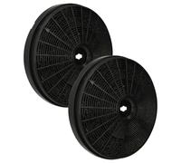 vhbw 2x Filtres à charbon actif compatible avec Whirlpool 208156346612 AME361 851436101000 hotte aspirante - 20 cm