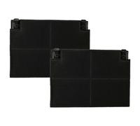 vhbw 2x Filtres à charbon actif remplacement pour AEG 9029800498, MCFE05 pour hotte aspirante - 19,5 x 13,9 x 2,2 cm
