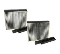 vhbw 2x Filtres à charbon actif remplacement pour Constructa CZ51DXA0X0 pour hotte aspirante + cadre de support
