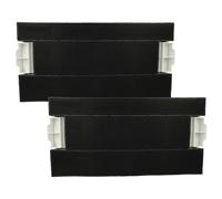 vhbw 2x Filtres à charbon actif remplacement pour Gaggenau KF280001 pour hotte aspirante - 39,8 x 19,6/17,4 x 2,9 cm