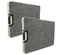 vhbw 2x Filtres à charbon actif remplacement pour Miele 5797941, DKF10 pour hotte aspirante - 30 x 20,8 x 2 cm