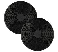 vhbw 2x Filtres à charbon actif remplacement pour Schneider K10001, 4016572013856, CF110 pour hotte aspirante - 17,5 cm