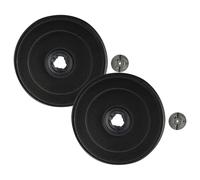 vhbw 2x Filtres à charbon actif remplacement pour Whirlpool/Bauknecht Typ E233, 484000008636 pour hotte aspirante - 2,3 cm