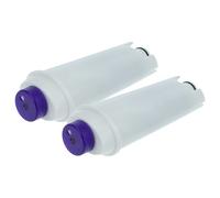 vhbw 2x Filtres à eau remplacement pour DeLonghi DLS C002, 8004399327252, 5513292811 pour machine à café automatique, machine à expresso, blanc