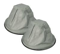 vhbw 2x Filtres à sac compatible avec Kaminer aspirateur à cendres 18L/20L aspirateur de cheminée - Filtre de rechange, lavable noir / gris