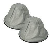 vhbw 2x Filtres à sac compatible avec Parkside Pas 500 D2 aspirateur de cheminée, aspirateur à cendres - Filtre de rechange, lavable noir / gris