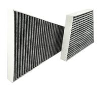 vhbw 2x filtres d'habitacle charbon actif remplacement pour Knecht LAK 225/S, LAK225/S pour voiture