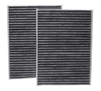 vhbw 2x filtres d'habitacle charbon actif remplacement pour Vemo V20-31-1054 pour voiture