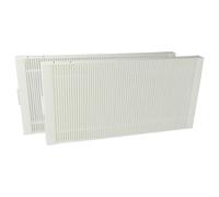 vhbw 2x Filtres remplacement pour Stiebel Eltron 231332, FMS F7-2 pour appareil de ventilation - Filtre à air F7 blanc