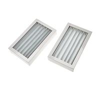vhbw 2x Filtres remplacement pour Zehnder 527004670 pour appareil de ventilation - Set de filtres à air G4, 25 x 15 x 9 cm blanc
