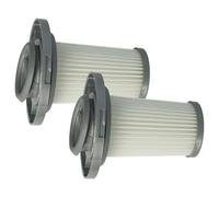vhbw 2x Filtres séparateurs compatible avec Rowenta X-Force Flex 8.60 Allergy RH9679WO aspirateur - Filtre de rechange, lavable blanc/gris