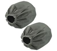 vhbw 2x Filtres textiles compatible avec Bosch UniversalVac 15 aspirateur industriel sec et humide - Sac filtrant, lavable gris