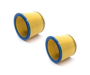 vhbw 2x fitre rond/filtre à lamelles compatible avec Aqua Vac Gusty 30/50, Super 22, Industrial 30, Industrial 35, Industrial 50, NTP 20, NTP 30
