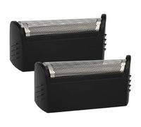 vhbw 2x Grille compatible avec Braun 2560, 2540, 2540s, 2040, 2060, 5596, 5462, 5459, 5461 rasoir électrique + cadre, noir/argenté
